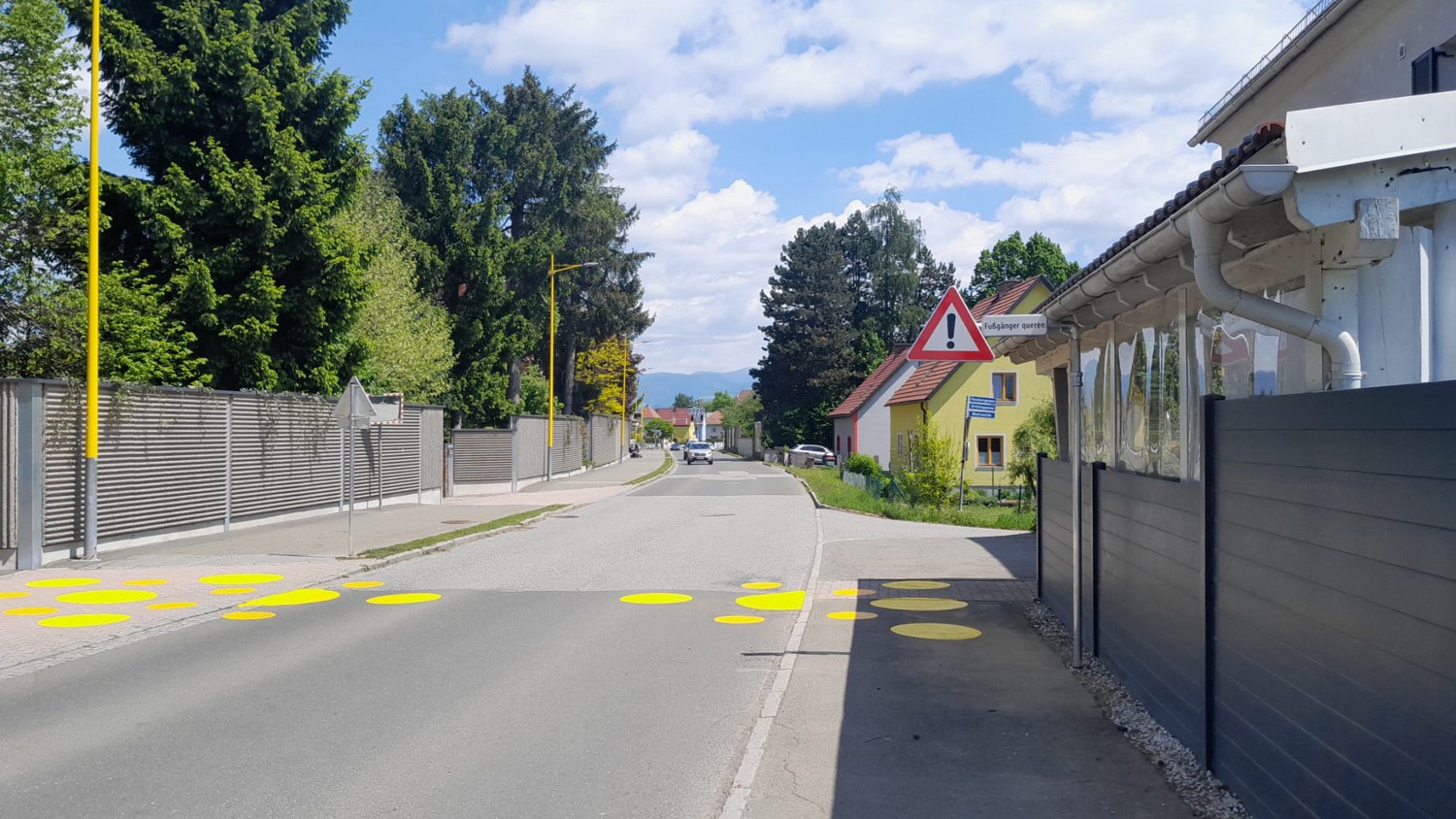Sichtbare Hinweise für mehr Fußgängersicherheit