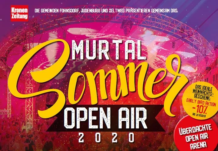 Murtal Sommer Open Air 2020: Hit-Feuerwerk der Extraklasse geht in die 2. Runde